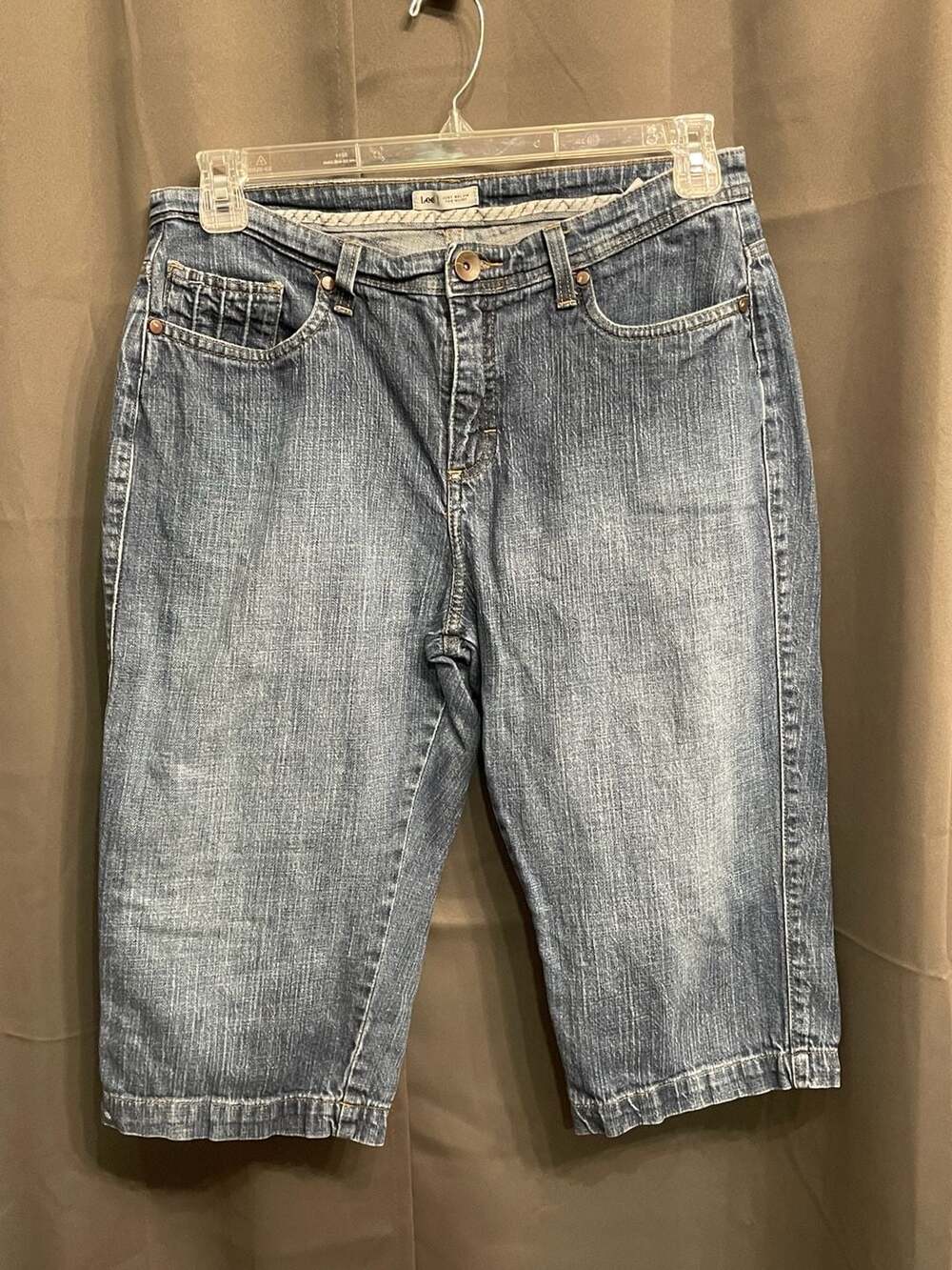 Lee Just Below The Waist Denim Bermuda Shorts Size 12 Medium Wash